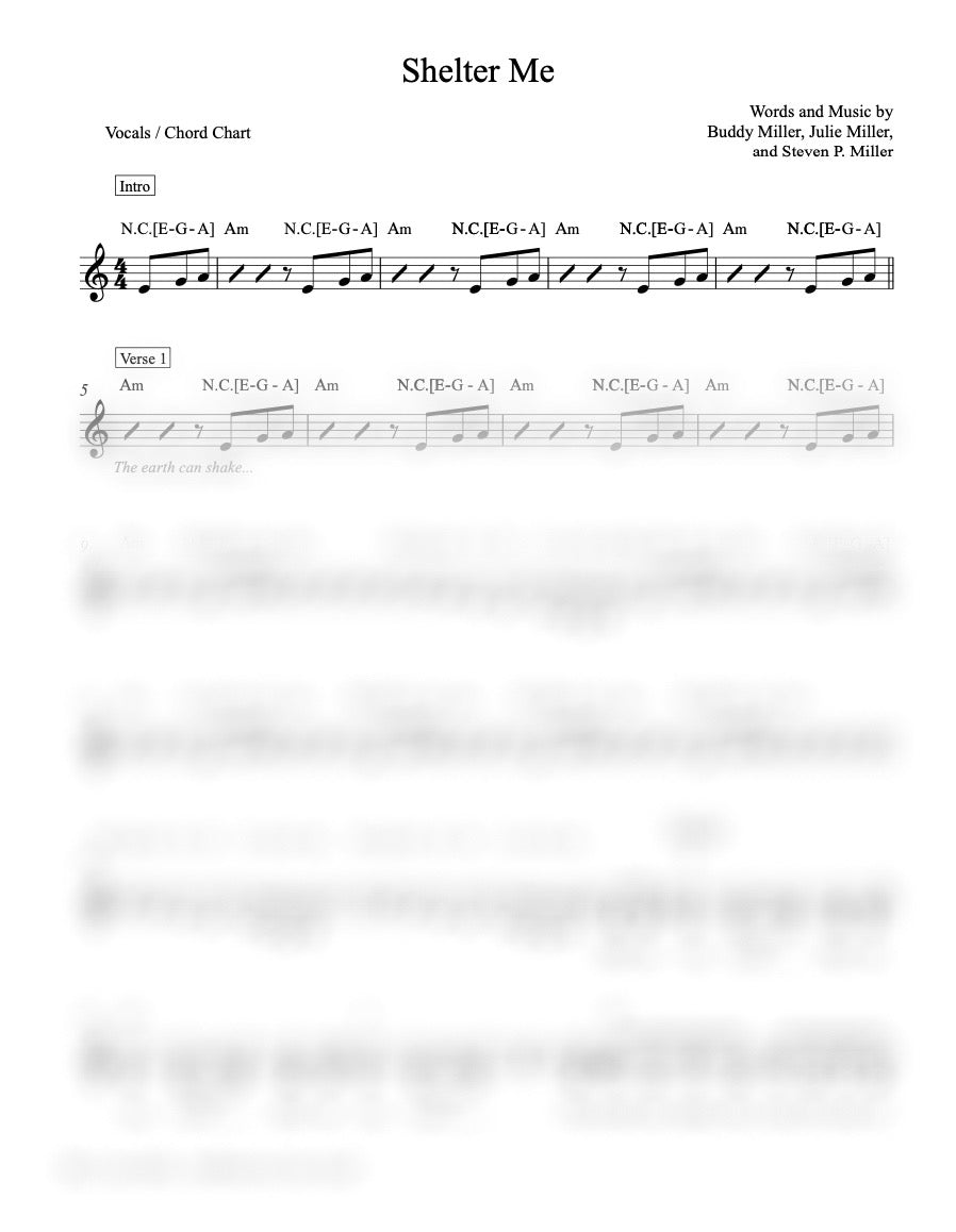 Shelter Me Chord Chart Anthem to Our God Indiana Bible College