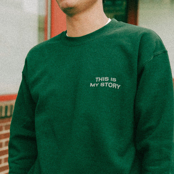 This is My Story / I Believed in Miracles Green Crewneck Sweatshirt