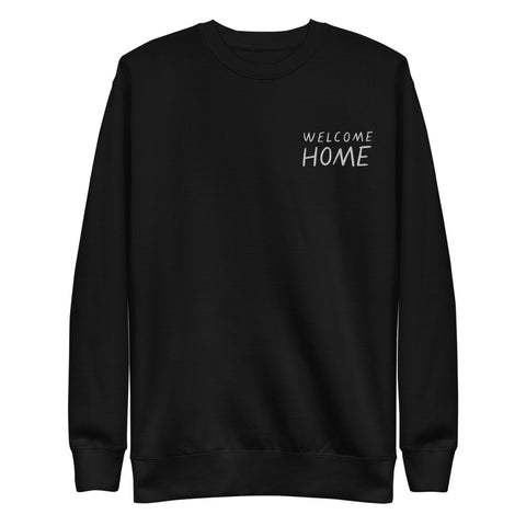 Welcome Home Embroidered Fleece Pullover